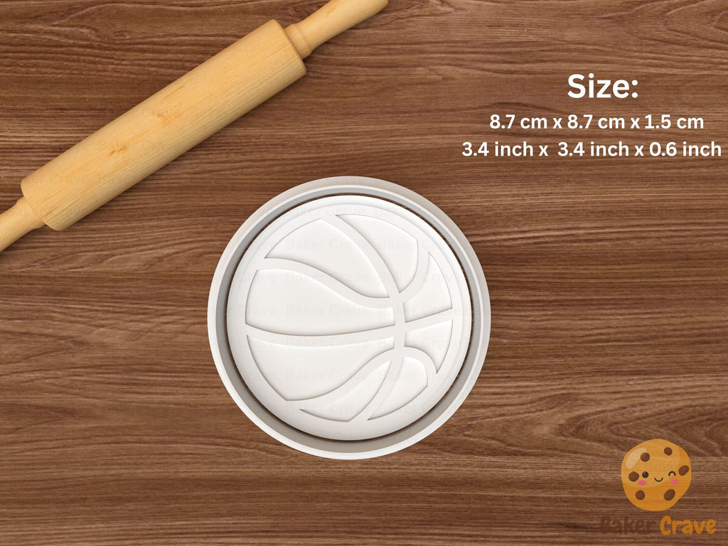 Basketball Cookie Cutter Set STL File - basket4