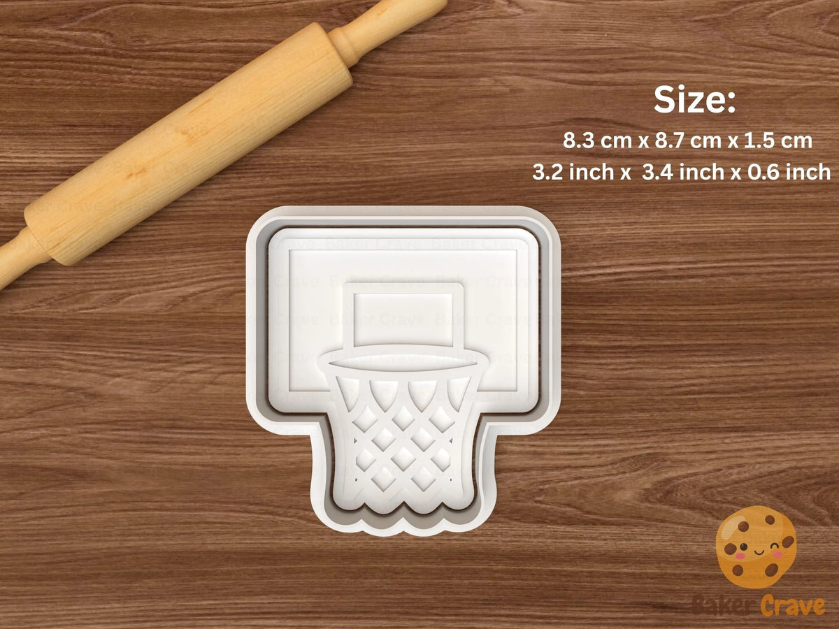 Basketball Cookie Cutter Set STL File - basket2