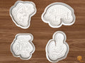 Bass Fishing Cookie Cutter Set STL File - 01 set main