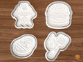 BBQ Dad Cookie Cutter Set STL File - 01 set main