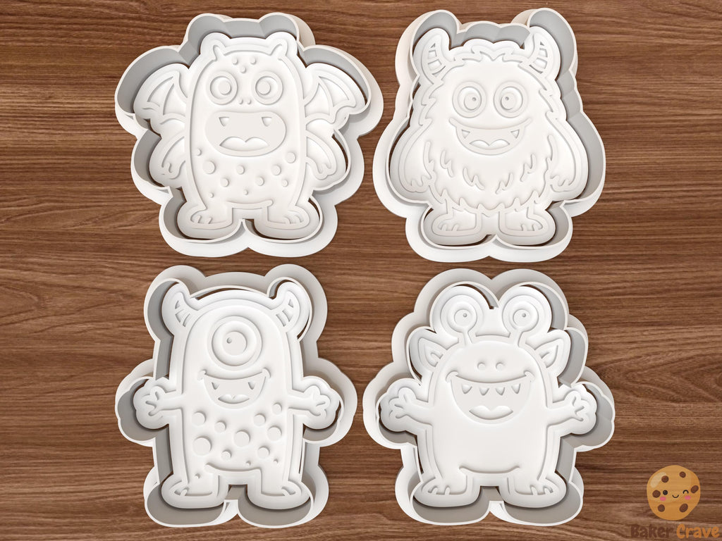 Monster Cookie Cutter Set STL File