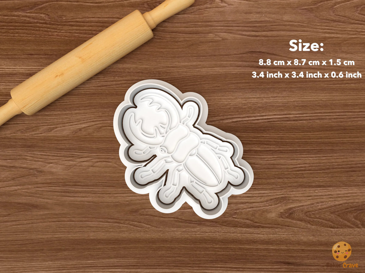 Beetle Cookie Cutter Set - single stag beetle