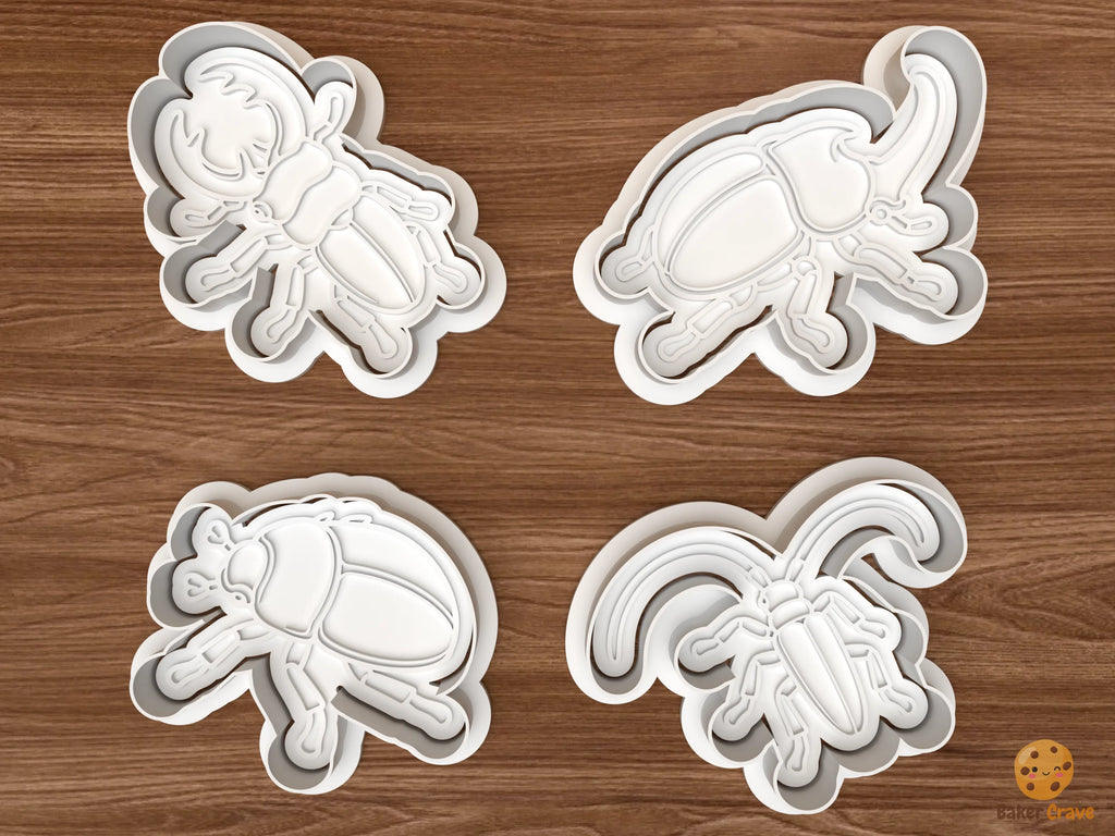 Beetle Cookie Cutter Set STL File - 01 set main
