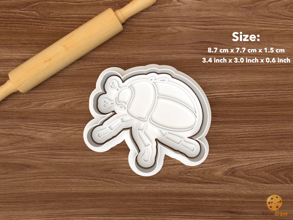 Beetle Cookie Cutter Set - single oval beetle