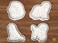 Bernese Mountain Dog Cookie Cutter Set STL File - 01 set main