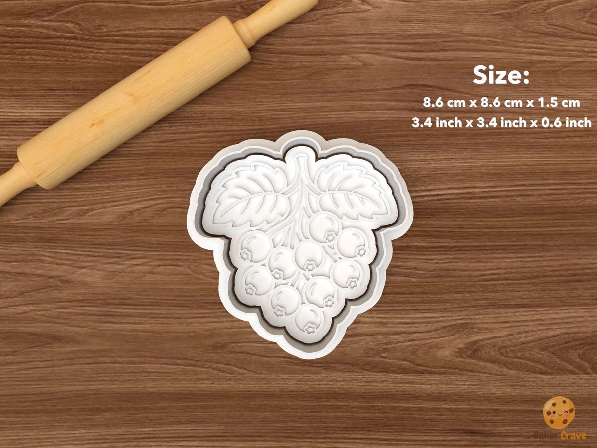 Berry Fruits Cookie Cutter Set - single currant cluster