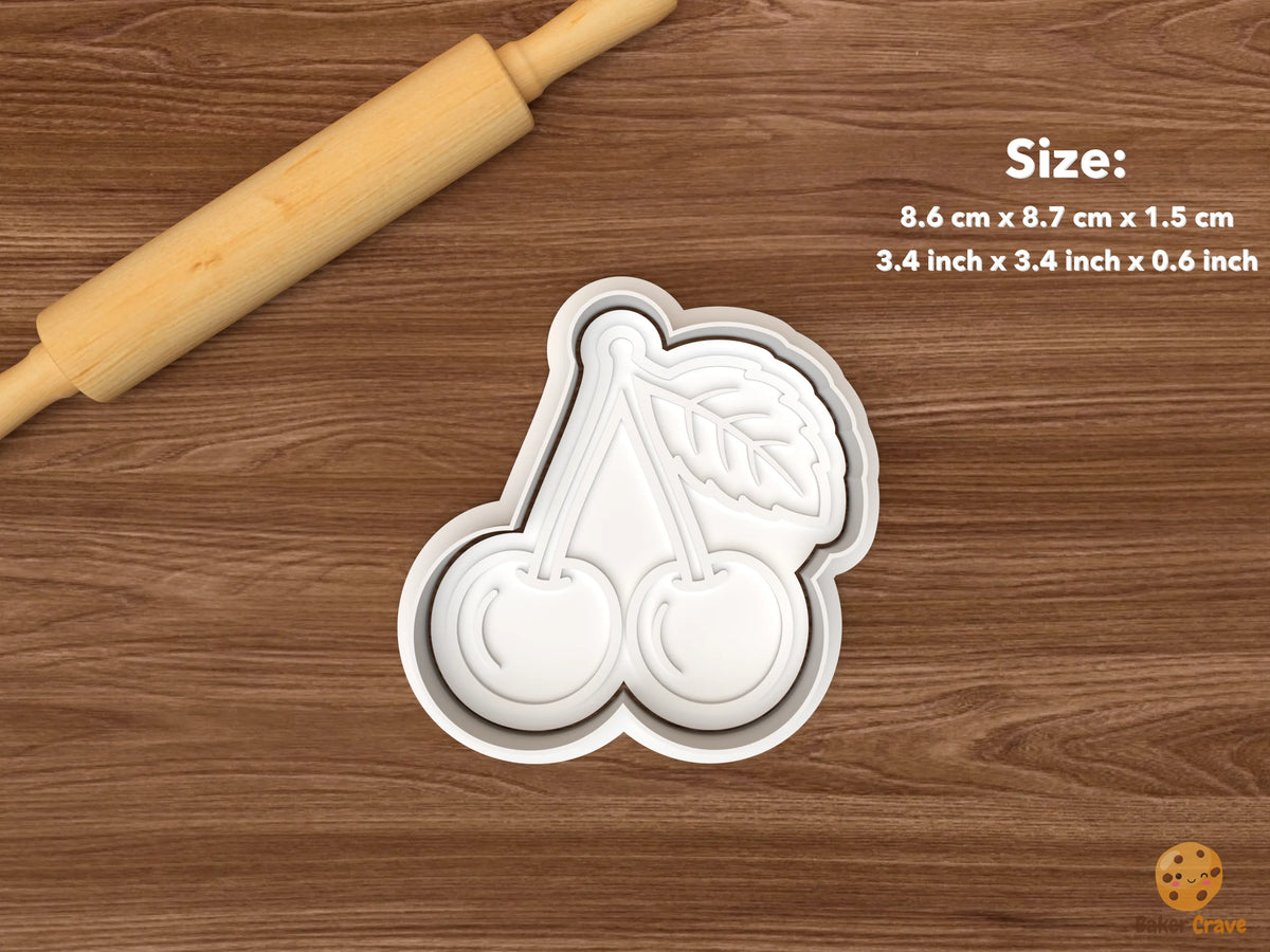 Berry Fruits Cookie Cutter Set - single cherries