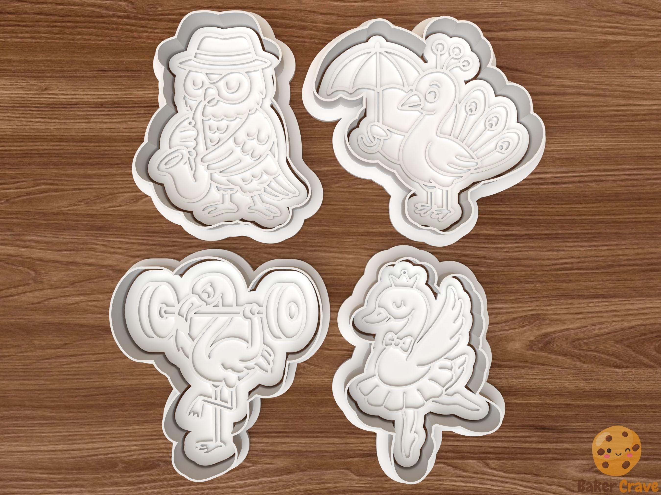 Whimsical Animals Cookie Cutter Set STL File