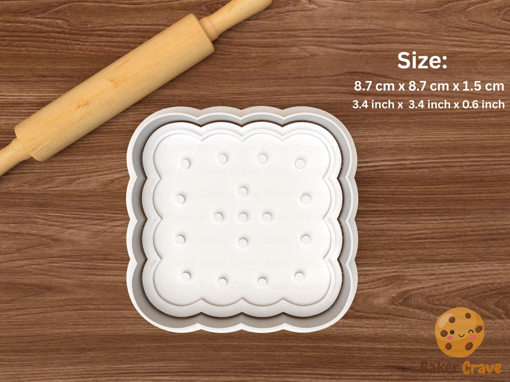 Wave Edge Biscuit Cookie Cutter Set STL File
