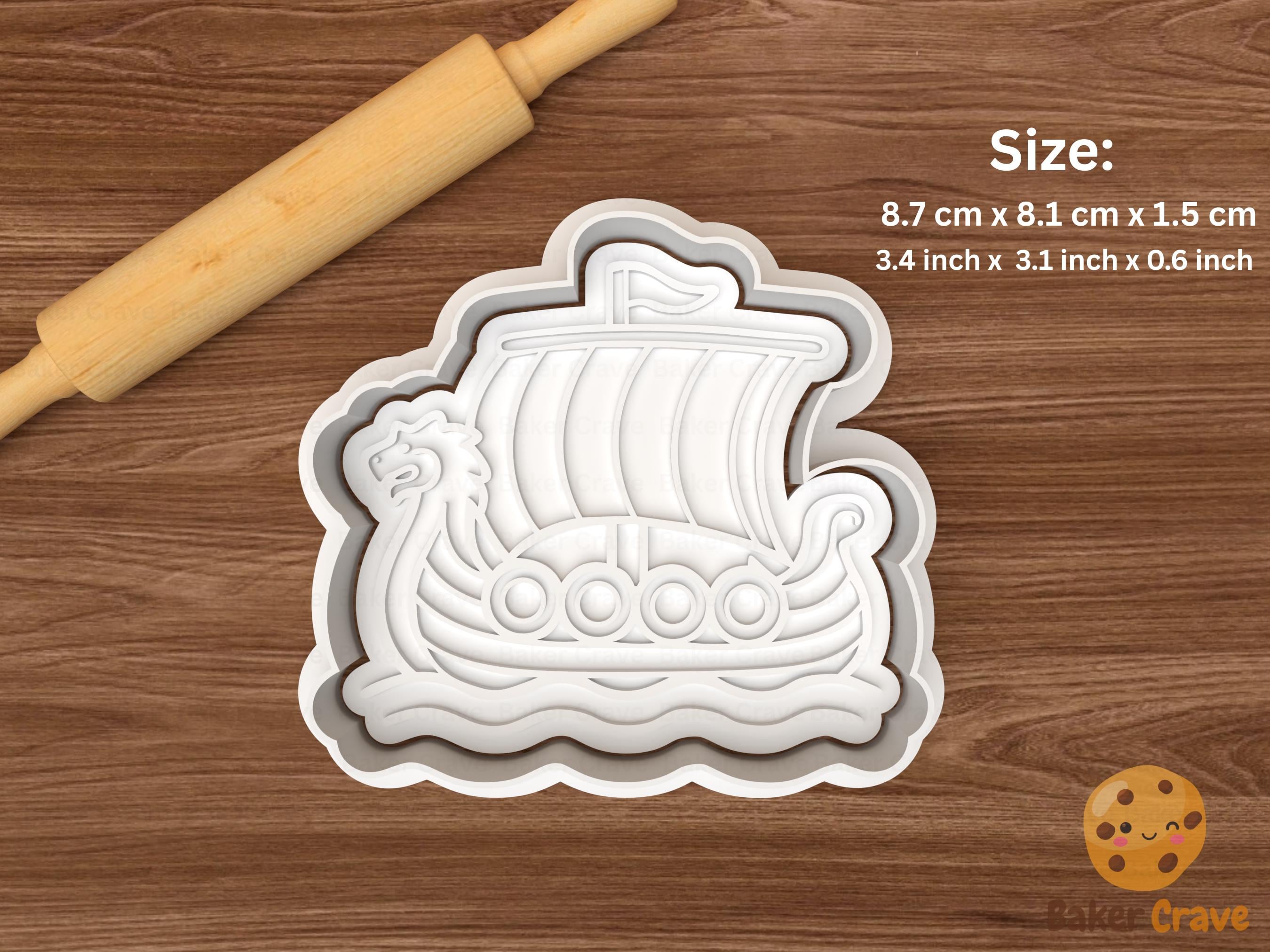 Viking Cookie Cutter Set STL File