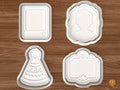 Birthday Party Cookie Cutter Set STL File - 01 set main