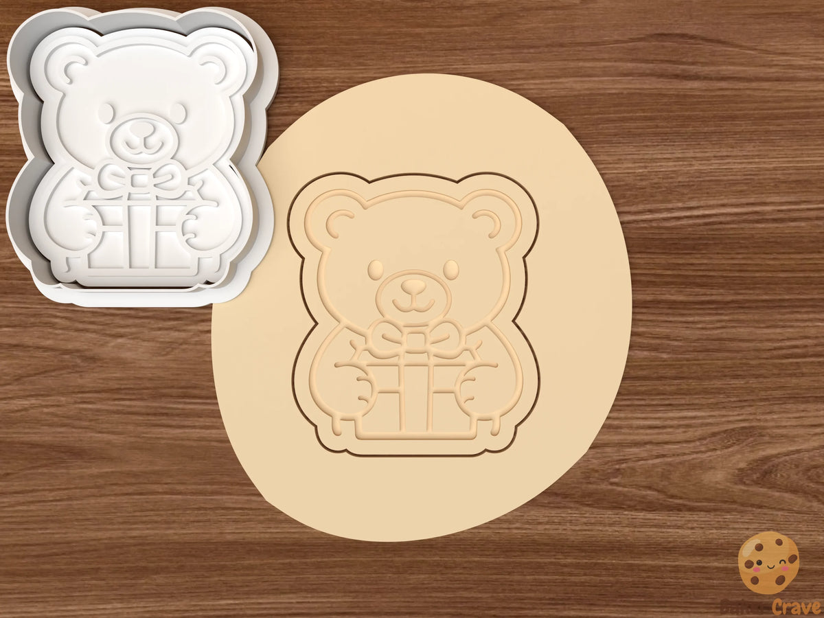 Birthday Teddy Bear Cookie Cutter Set - bear3