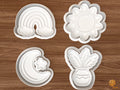 Boho Rainbow Cookie Cutter Set STL File - 01 set main