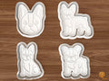 Boston Terrier Dog Cookie Cutter Set STL File - 01 set main