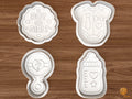 Boy Or Girl Gender Reveal Cookie Cutter Set STL File - 01 set main