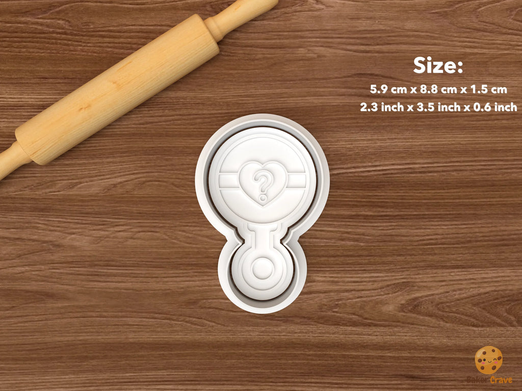 Boy Or Girl Gender Reveal Cookie Cutter Set STL File - single question mark baby rattle