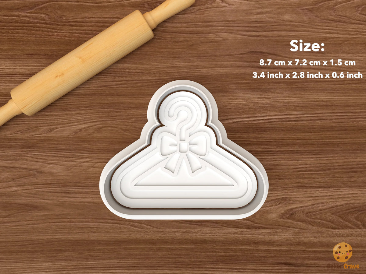 Bridal Dress Fitting Cookie Cutter Set - single dress hanger