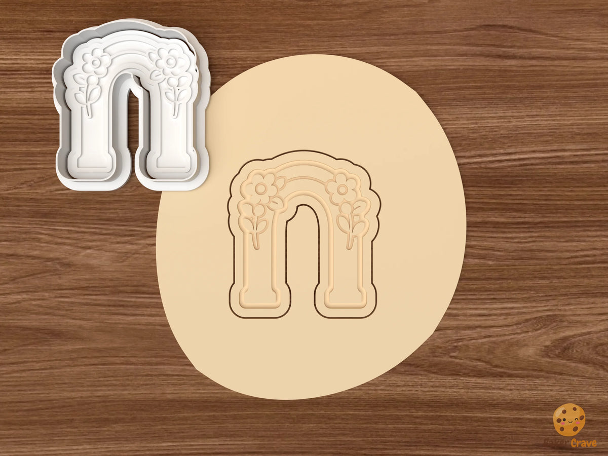 Bridal Shower Cookie Cutter Set - dough floral arch