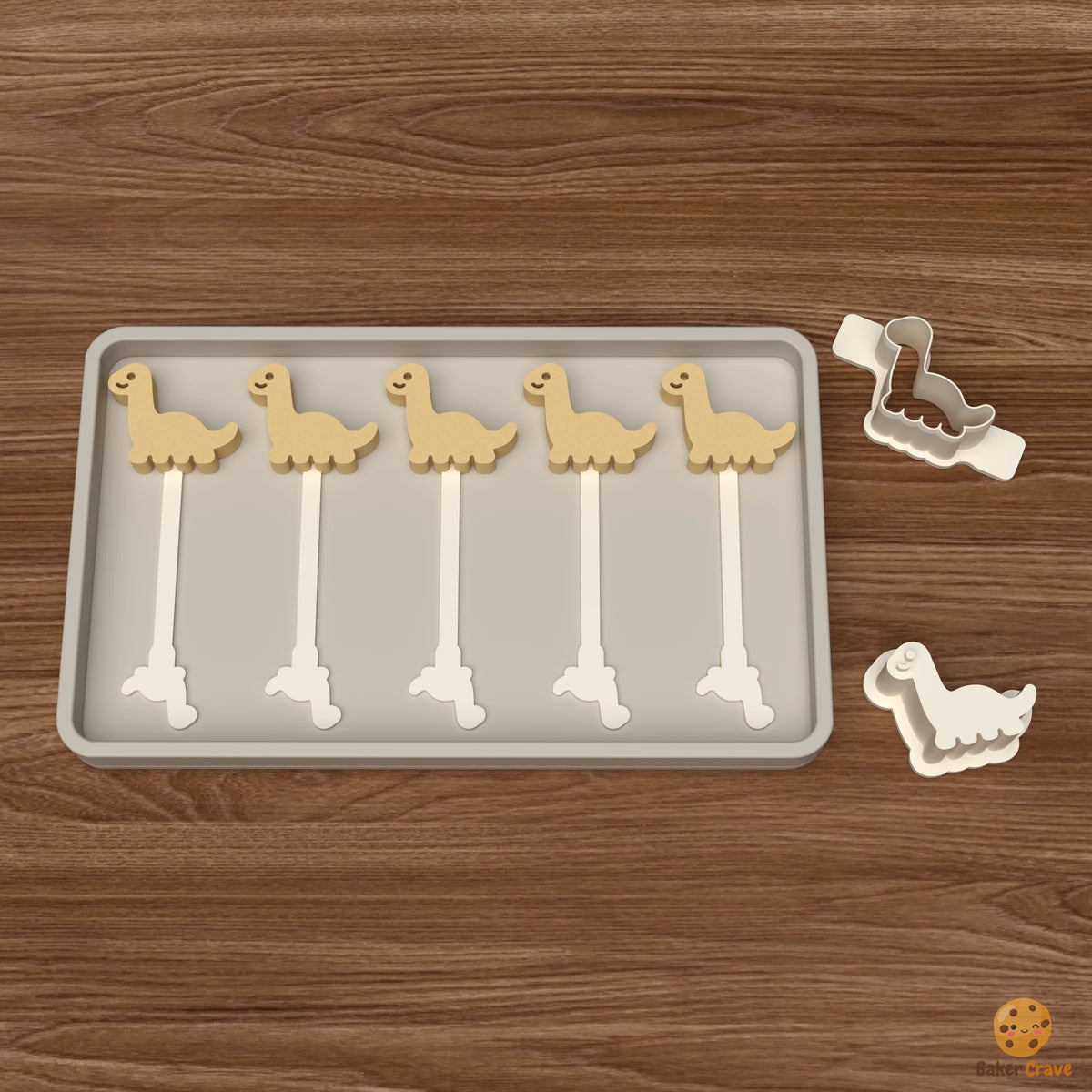 Brontosaurus Cake Pop Mold STL File
