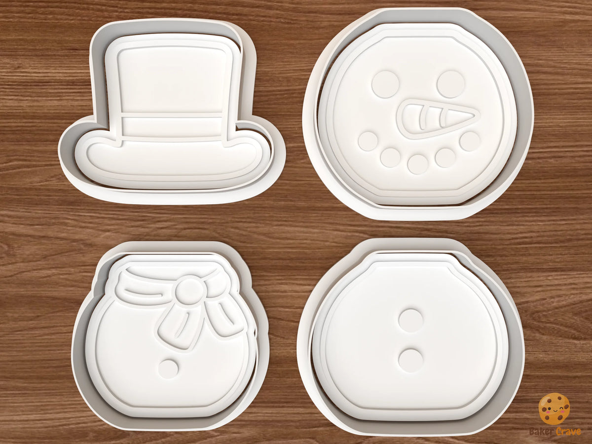 Build A Snowman Cookie Cutter Set STL File