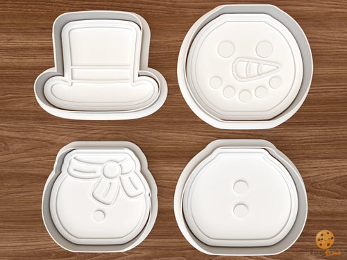 Build A Snowman Cookie Cutter Set STL File