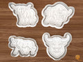 Bull Cookie Cutter Set STL File - 01 set main