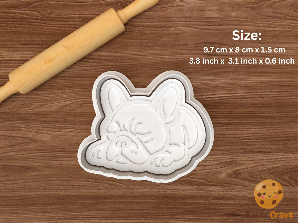 French Bulldog Cookie Cutter Set STL File - bulldog2