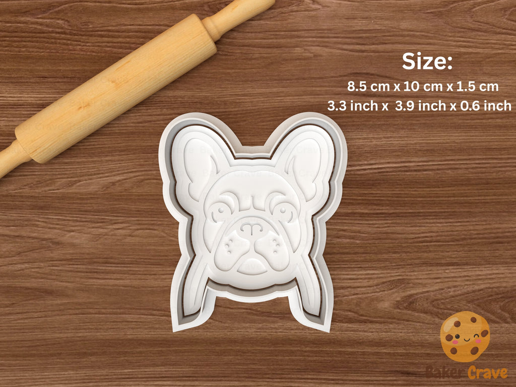 French Bulldog Cookie Cutter Set STL File - bulldog5