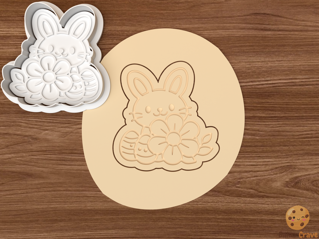 Easter Bunny Cookie Cutter Set STL File - bunny3