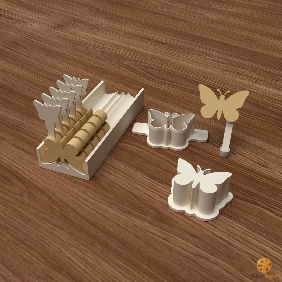 Butterfly Cake Pop Mold STL File
