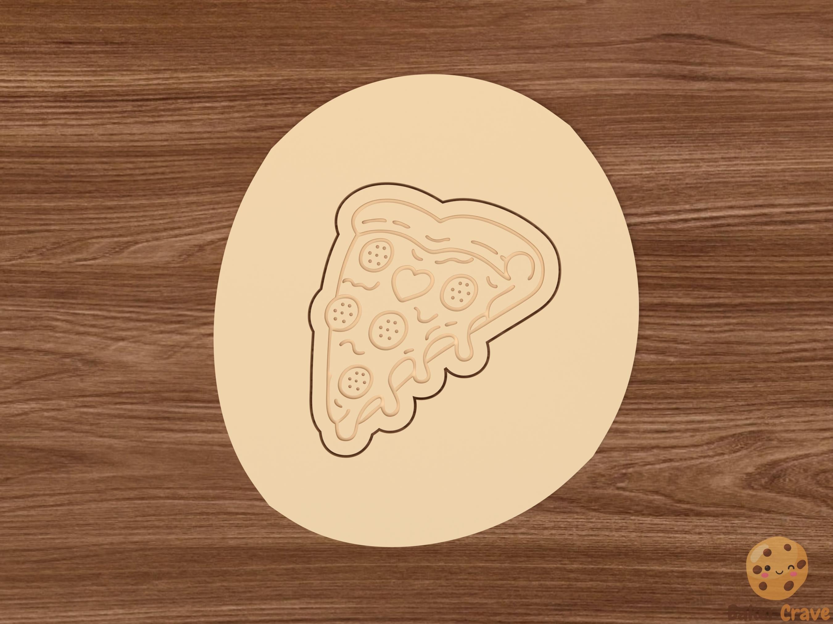 Valentine Heart Pizza Cookie Cutter Set STL File