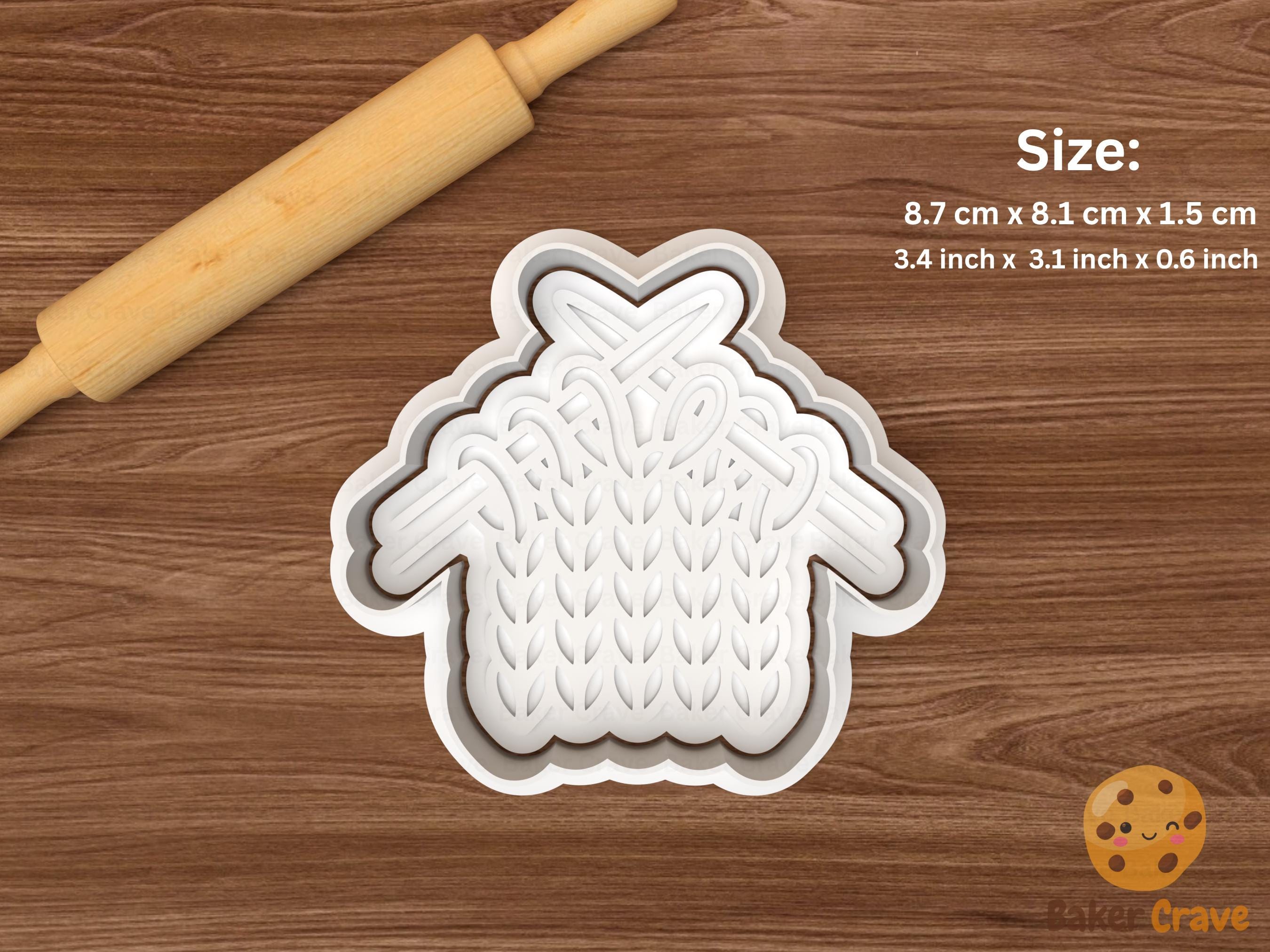 Knitting Cookie Cutter Set STL File