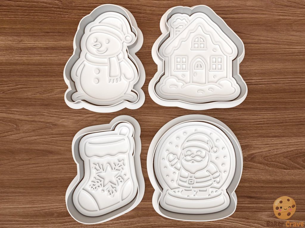 Christmas Winter Cookie Cutter Set STL File