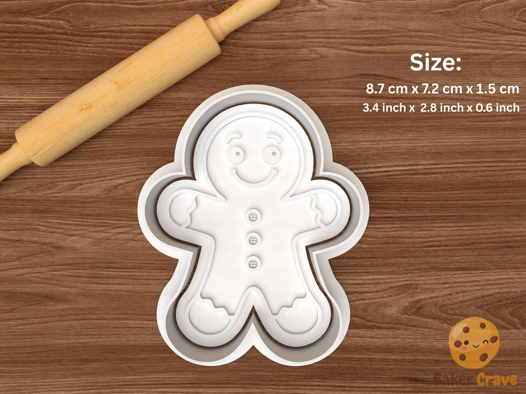 Gingerbread Man Cookie Cutter STL File