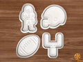 American Football Cookie Cutter Set STL File