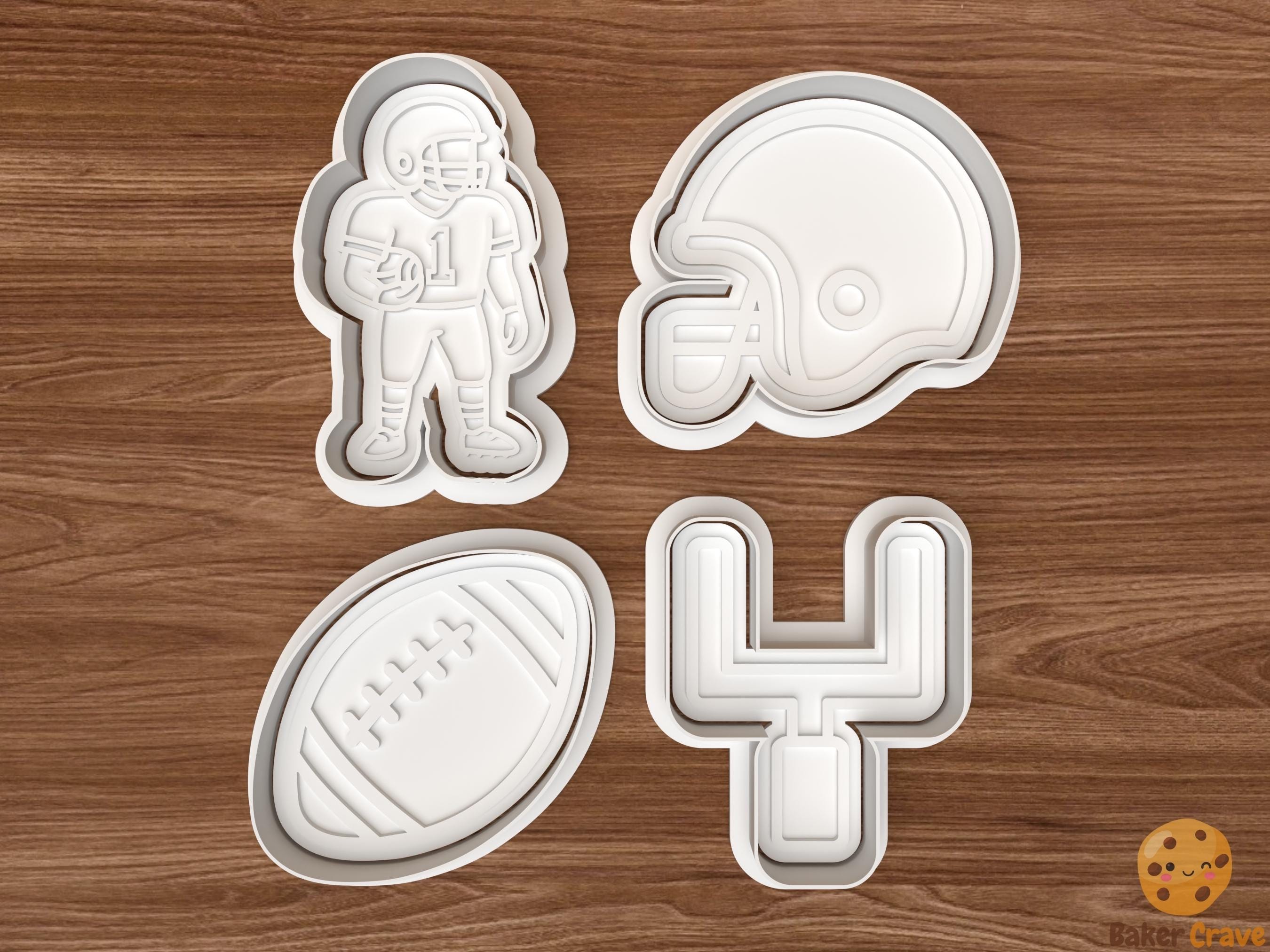 American Football Cookie Cutter Set STL File