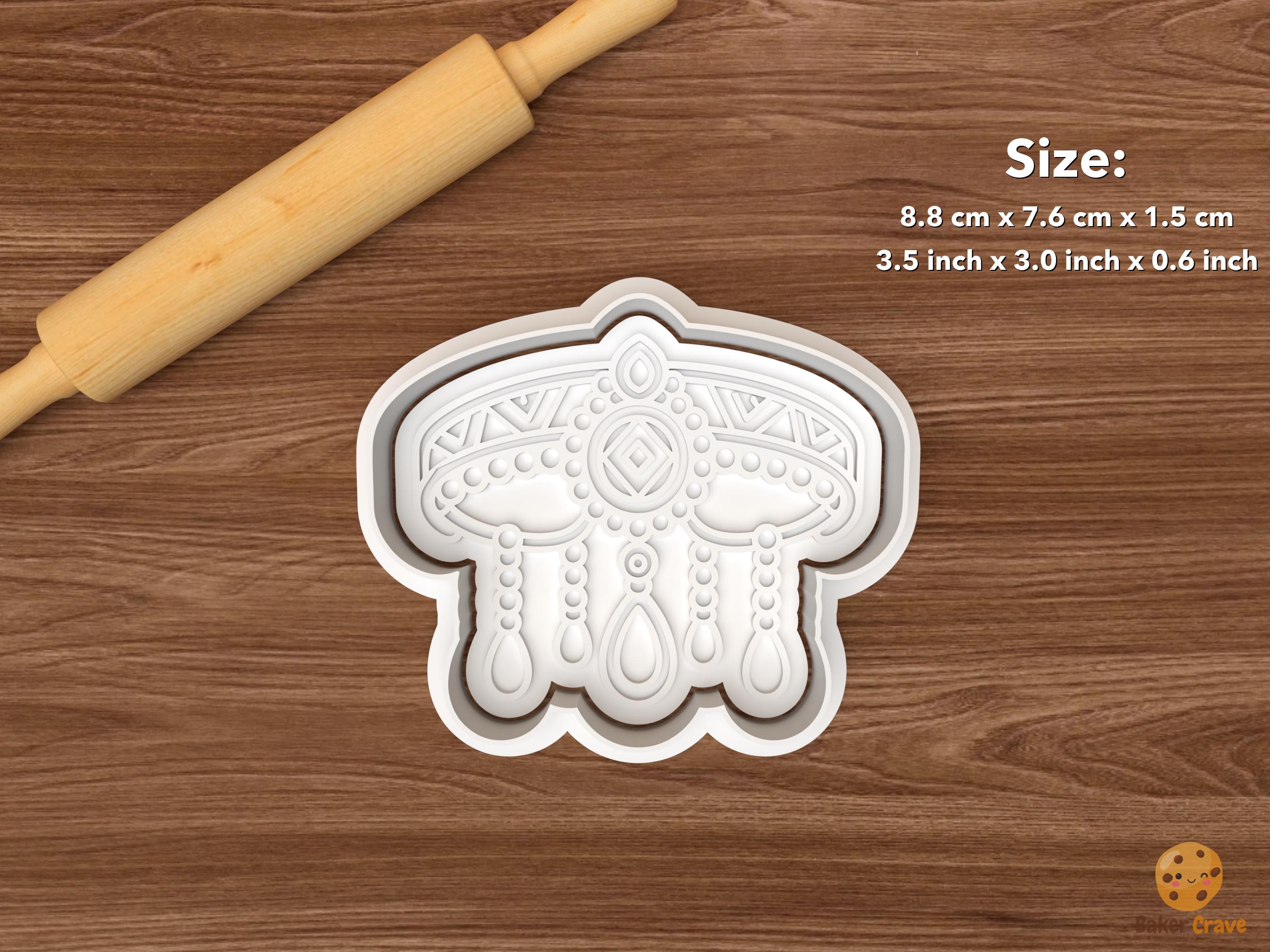 African Jewelry Cookie Cutter Set STL File