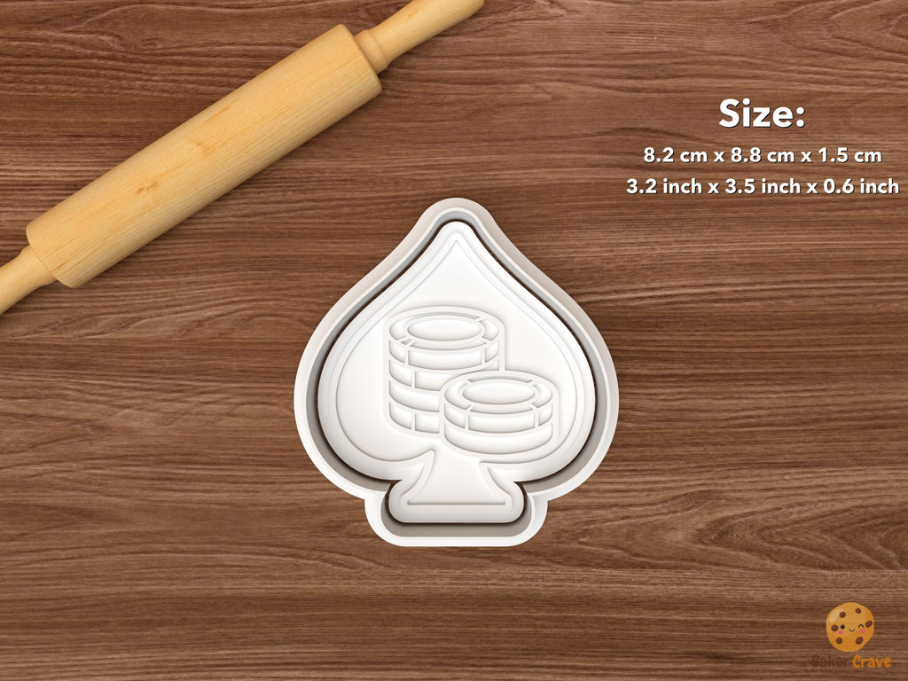 Casino Poker Cookie Cutter Set STL File