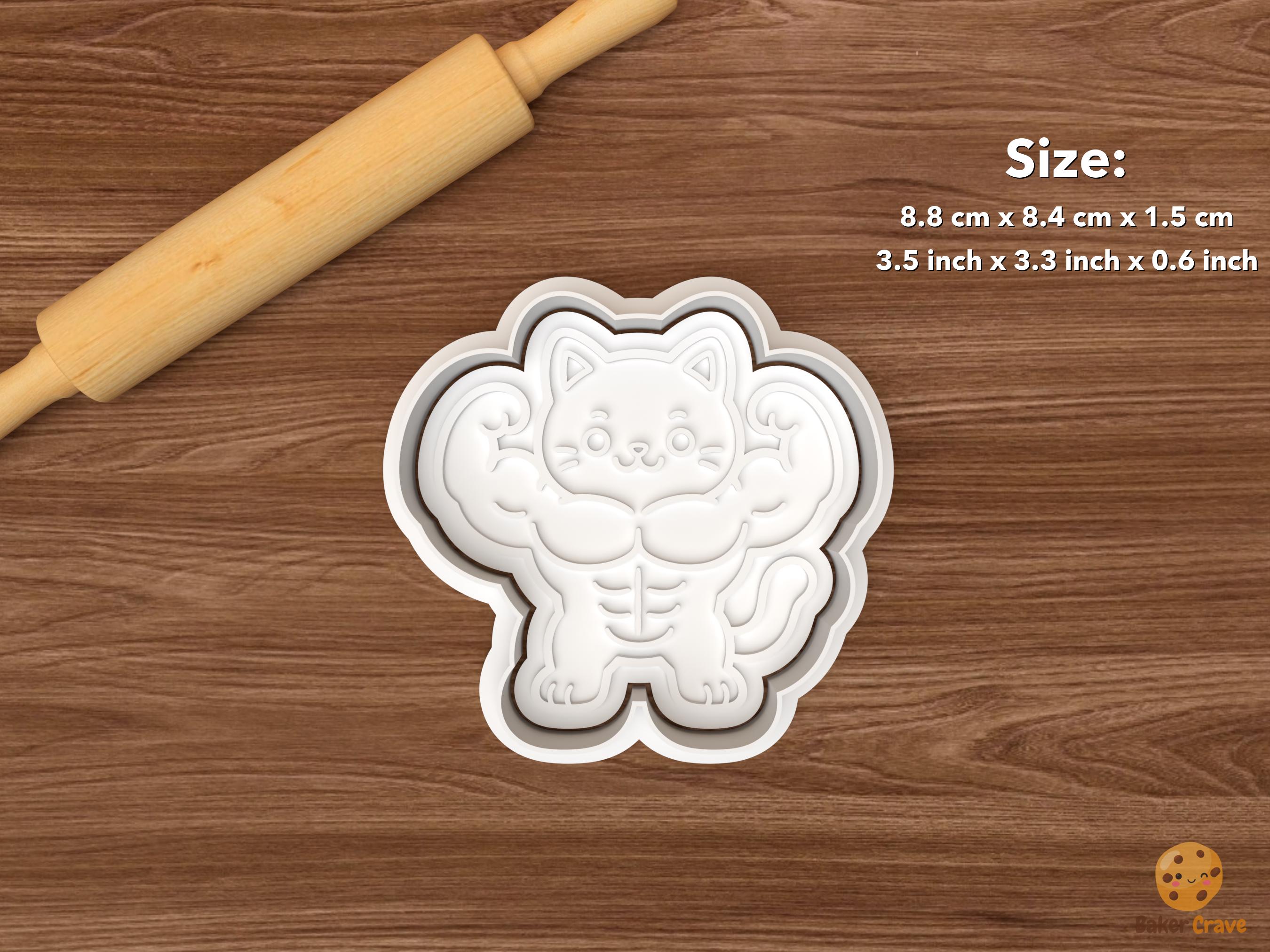 Buff Cat Cookie Cutter STL File