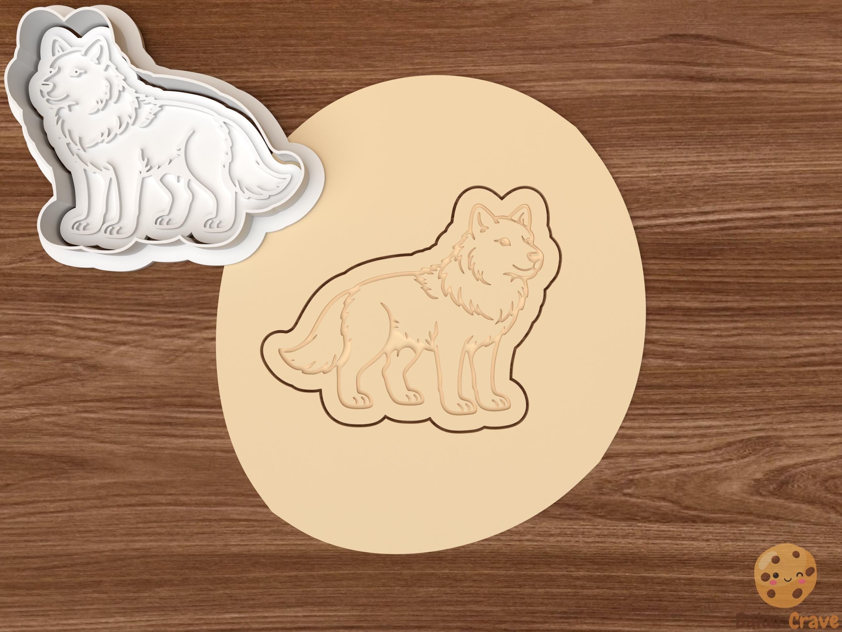 Wolf Cookie Cutter Set STL File