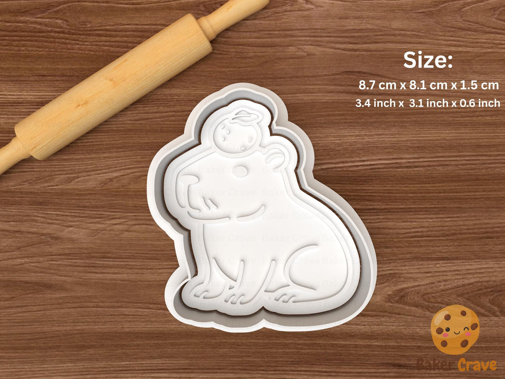 Capybara Cookie Cutter Set STL File