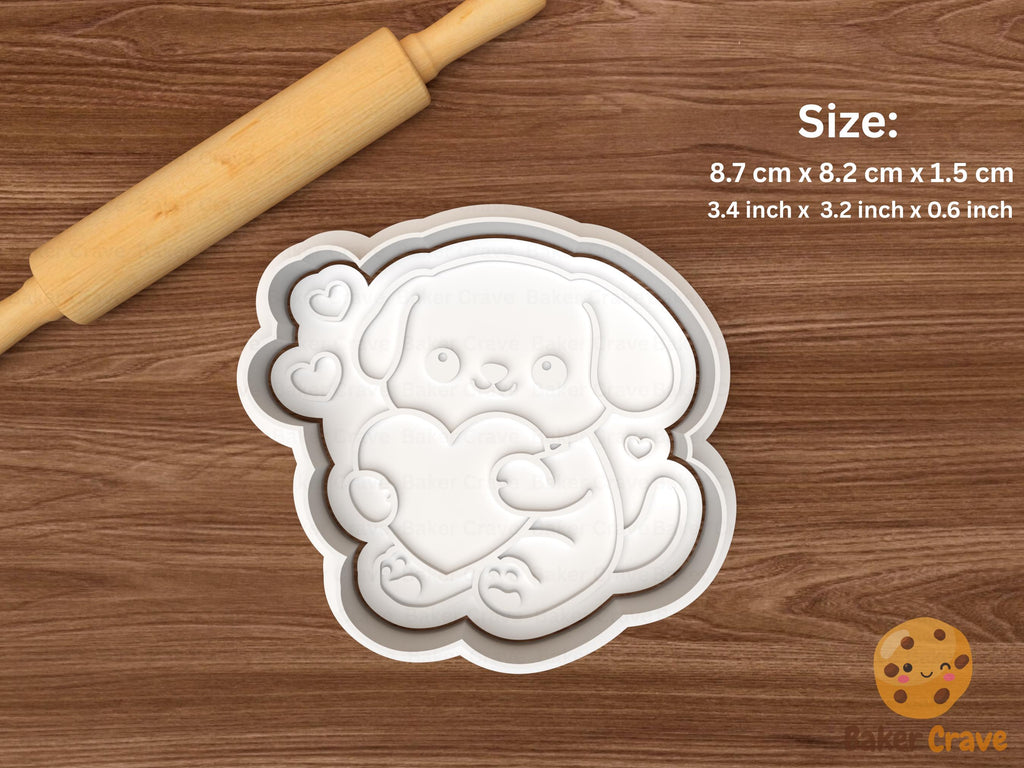 Cute Valentine Characters Cookie Cutter Set STL File