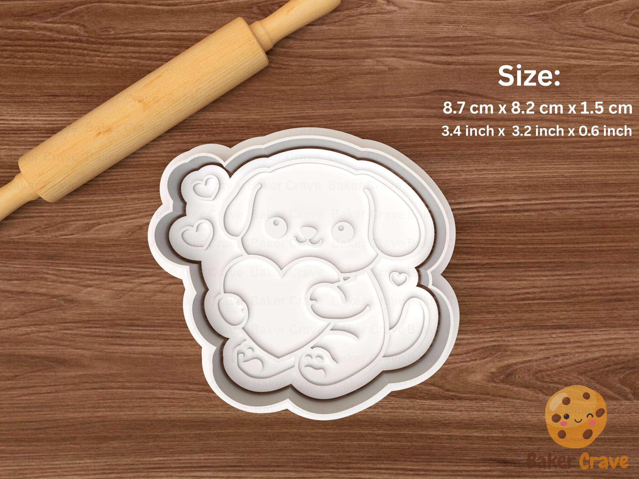 Cute Valentine Characters Cookie Cutter Set STL File