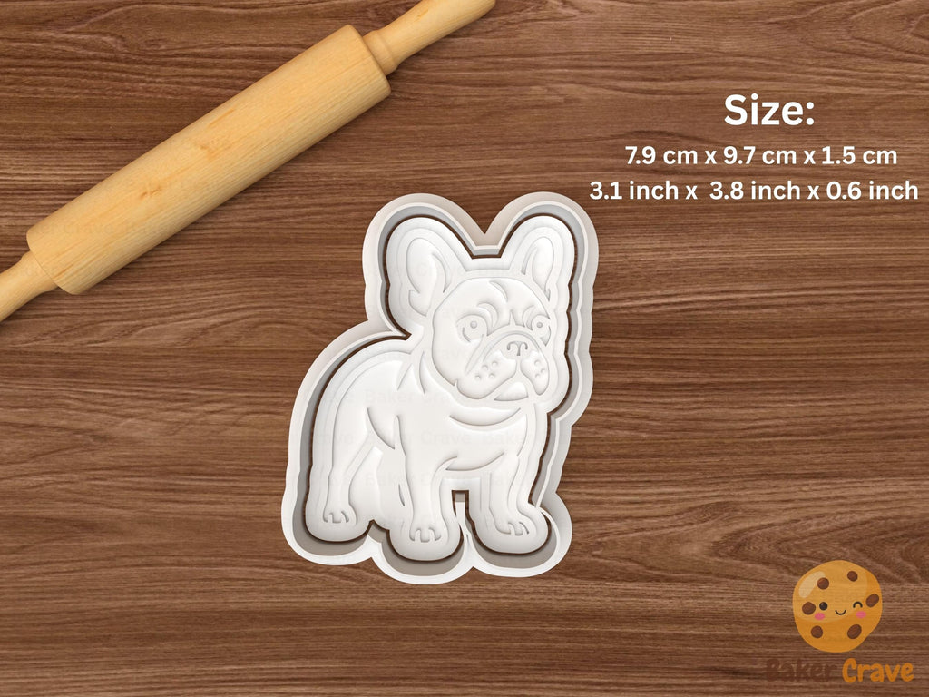 French Bulldog Cookie Cutter Set STL File