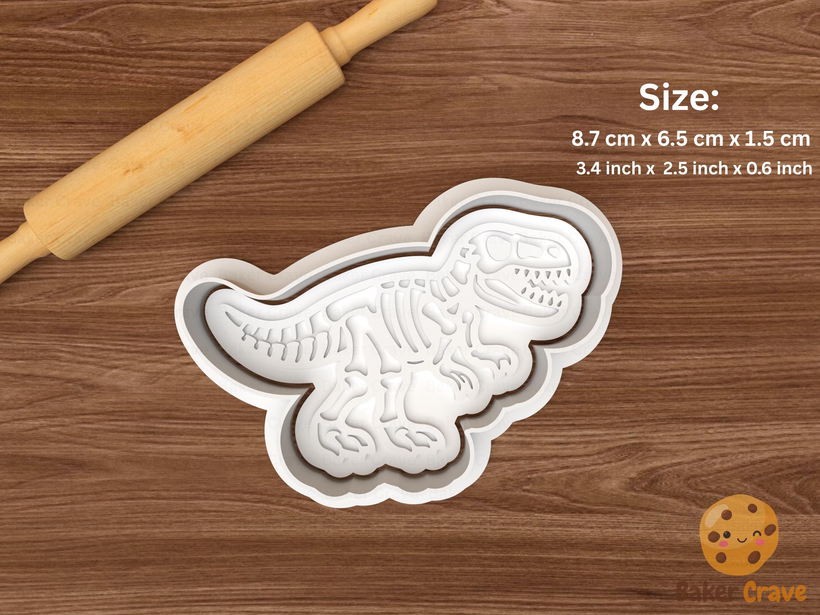 Dinosaur Fossil Cookie Cutter Set STL File