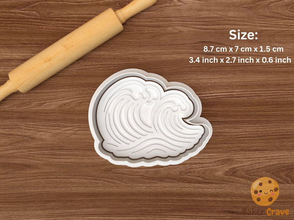 Wave Cookie Cutter Set STL File