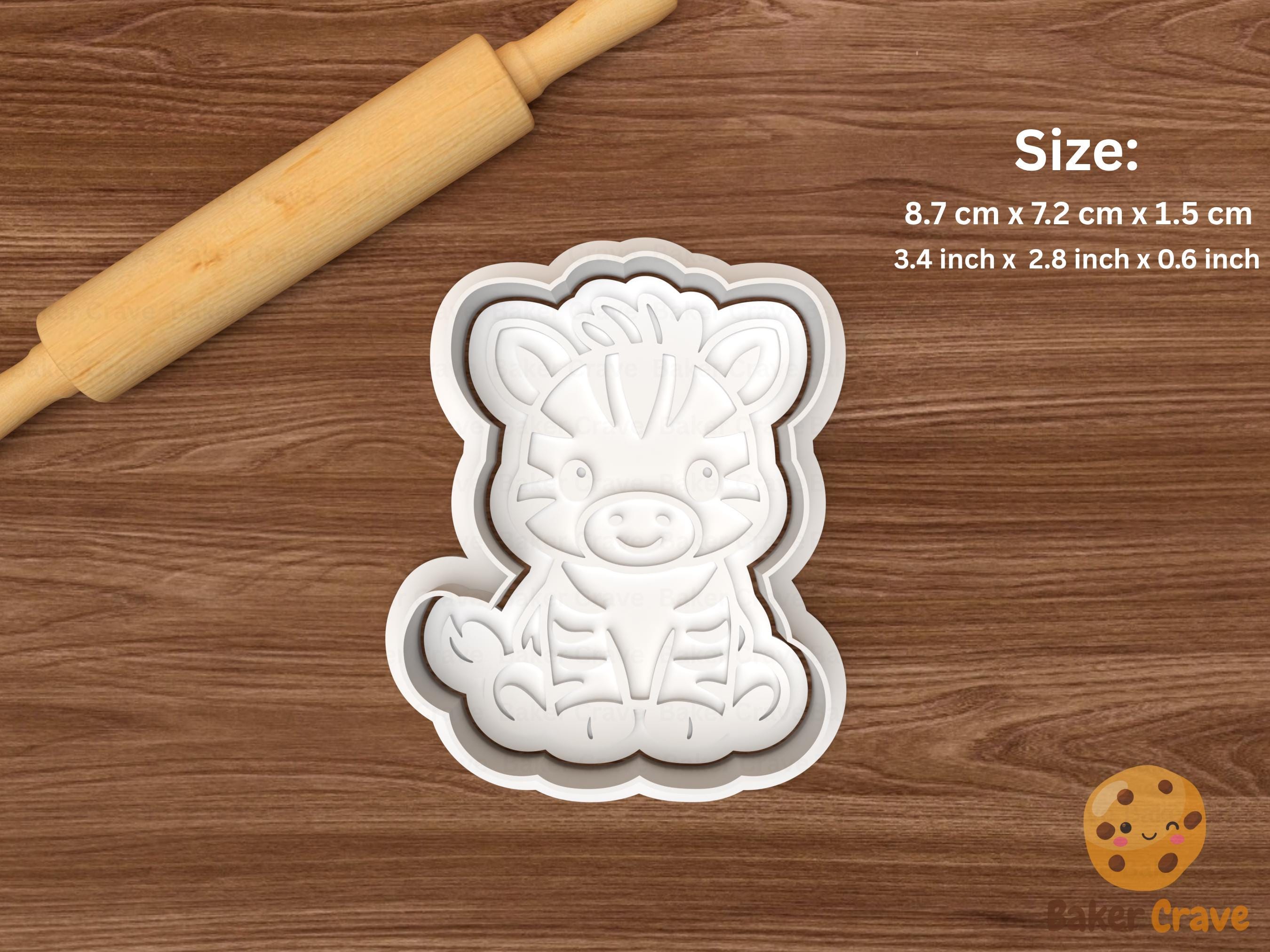 Baby Safari Animals Cookie Cutter Set STL File