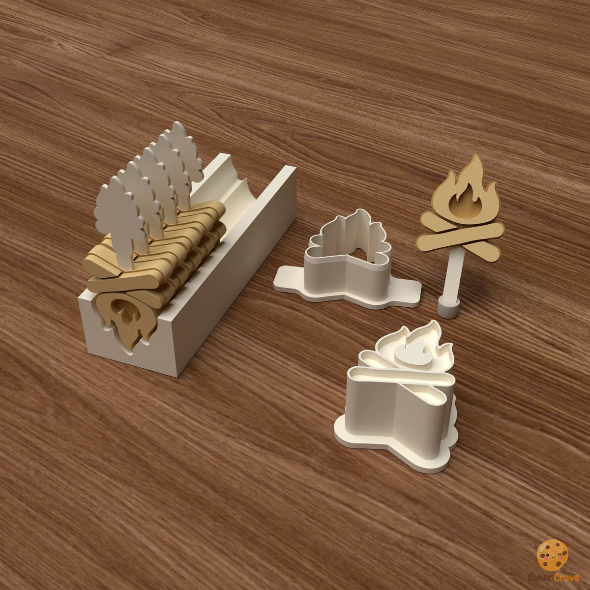 Campfire Cake Pop Mold STL File