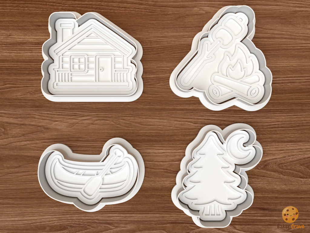 Camping Cookie Cutter Set STL File - 01 set main