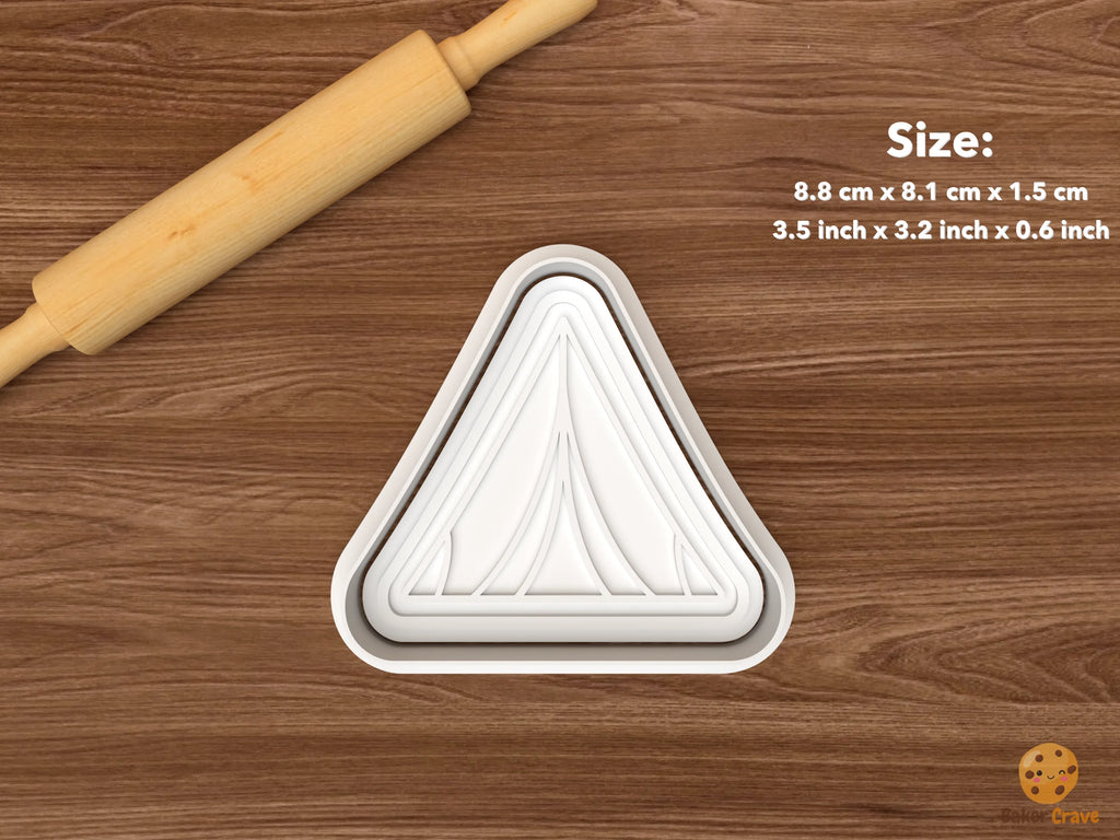 Camping Essentials Cookie Cutter Set STL File - single tent